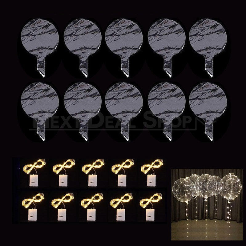 10 Pcs - Led Light Up Party Balloon-Next Deal Shop-Next Deal Shop