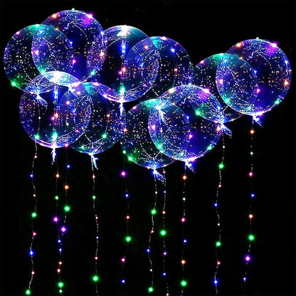 10 Pcs - Led Light up Bobo Balloon-Next Deal Shop-Next Deal Shop