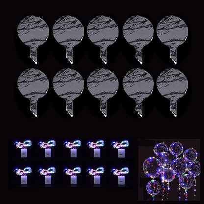 10 Pcs - Led Light up Bobo Balloon-Next Deal Shop-Next Deal Shop