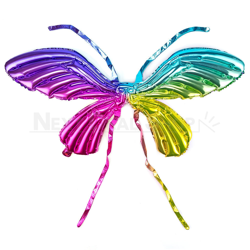 10 Pcs - Strap-on Inflatable Rainbow Fairy Wings Balloon-Next Deal Shop-Next Deal Shop