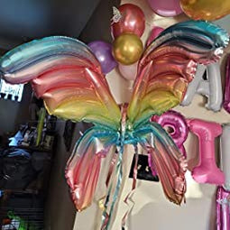 10 Pcs - Strap-on Inflatable Rainbow Fairy Wings Balloon-Next Deal Shop-Next Deal Shop