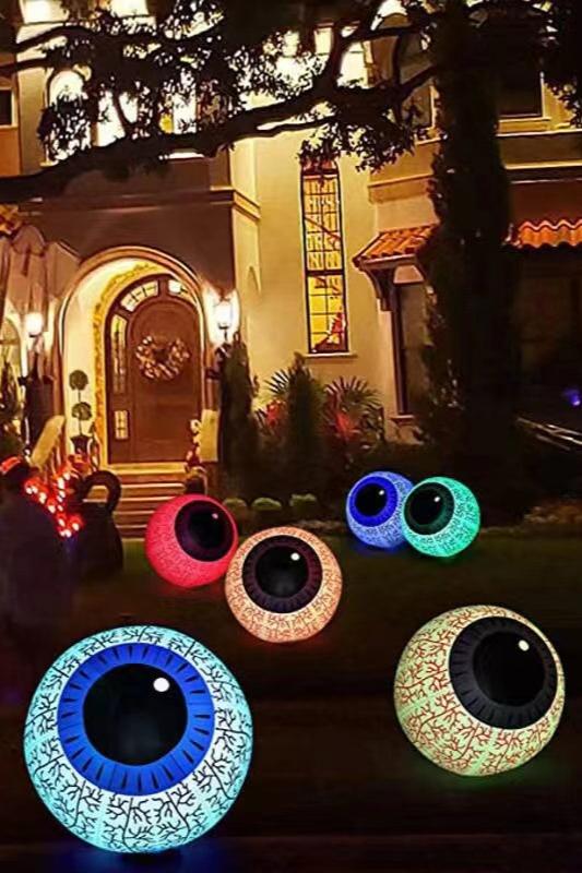 16-inch Inflatable Halloween Ghost Eyeball with LED Light