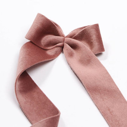 14.7 ft  Pink Velvet Gift Wrap Ribbon