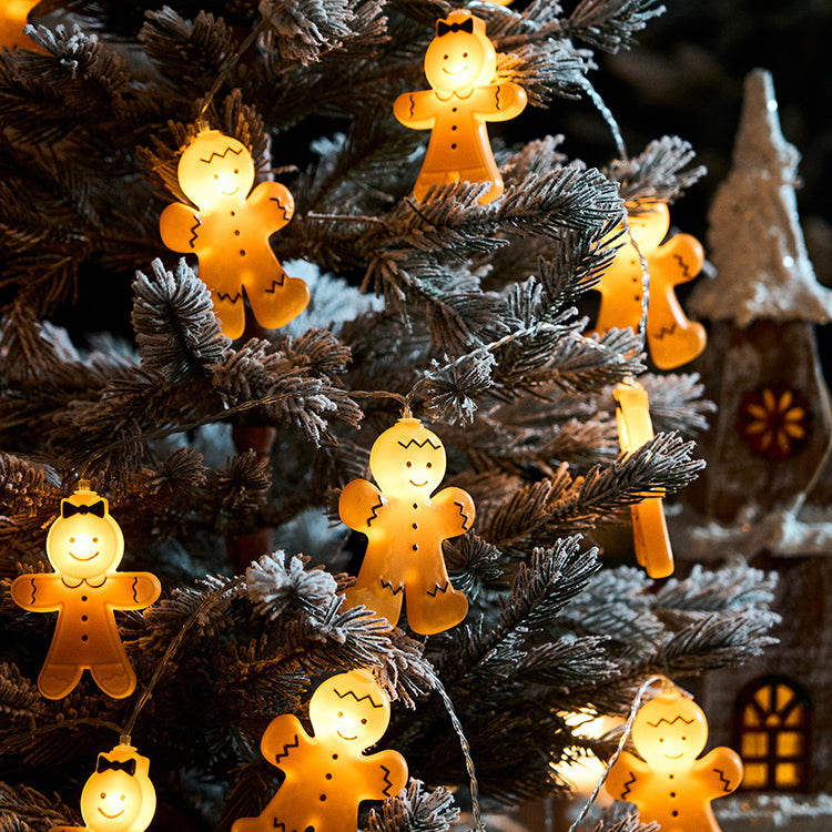 9.84ft 20 LEDs Gingerbread String Light