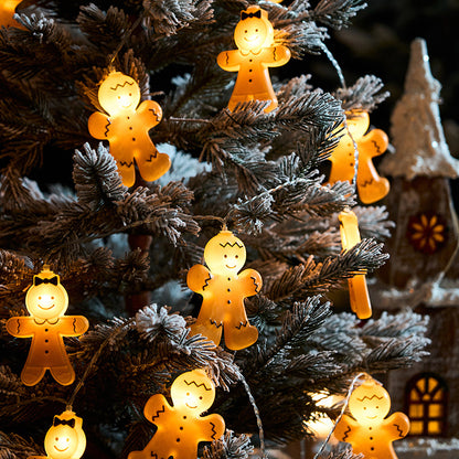 9.84ft 20 LEDs Gingerbread String Light