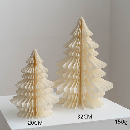 Set of 2 -Honeycomb Christmas Tree Decoration