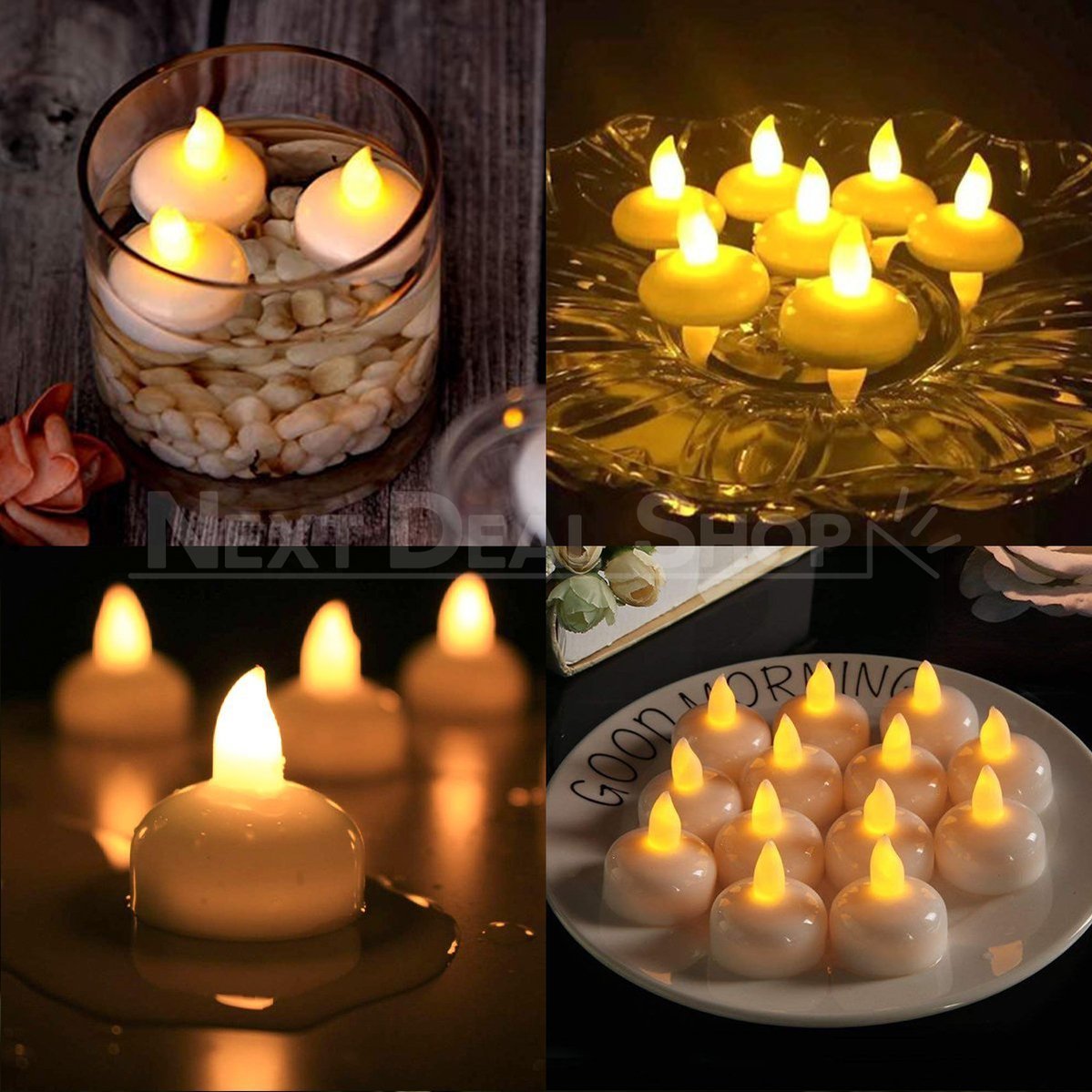 12 PCs Water Activated LED Floating Candle Lights-Next Deal Shop-Next Deal Shop