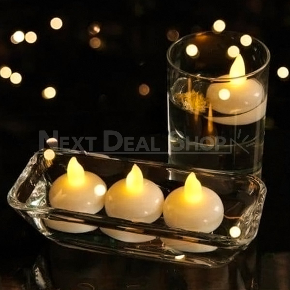 12 PCs Water Activated LED Floating Candle Lights-Next Deal Shop-Next Deal Shop