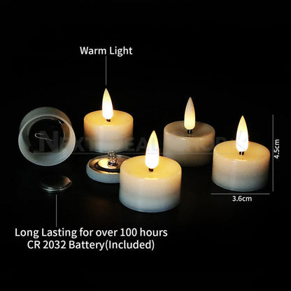 12 Pcs - Flameless LED Flickering Tealight Candle-Next Deal Shop-Next Deal Shop