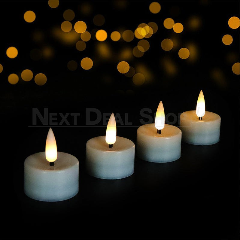 12 Pcs - Flameless LED Flickering Tealight Candle-Next Deal Shop-Next Deal Shop