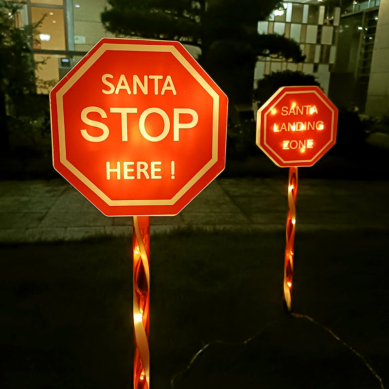 2-in-1 Solar Powered LED Christmas Sign light-Next Deal Shop-Next Deal Shop