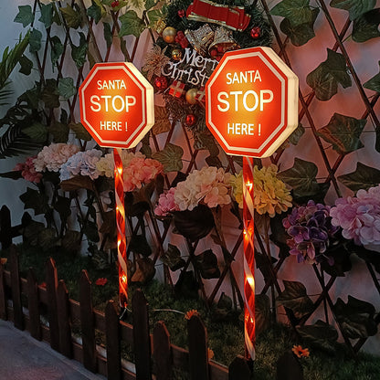 2-in-1 Solar Powered LED Christmas Sign light-Next Deal Shop-Next Deal Shop