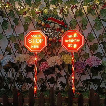 2-in-1 Solar Powered LED Christmas Sign light-Next Deal Shop-Next Deal Shop