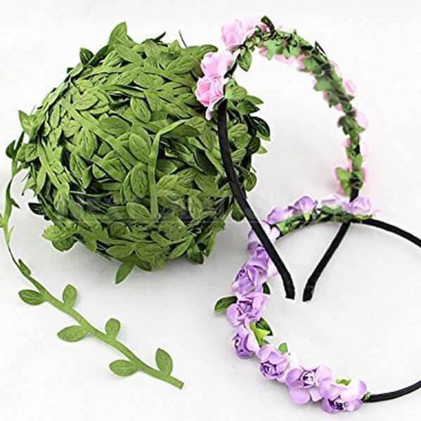 250ft Olive Leaf Ribbon Garland for DIY Craft Decoration-Next Deal Shop-Next Deal Shop