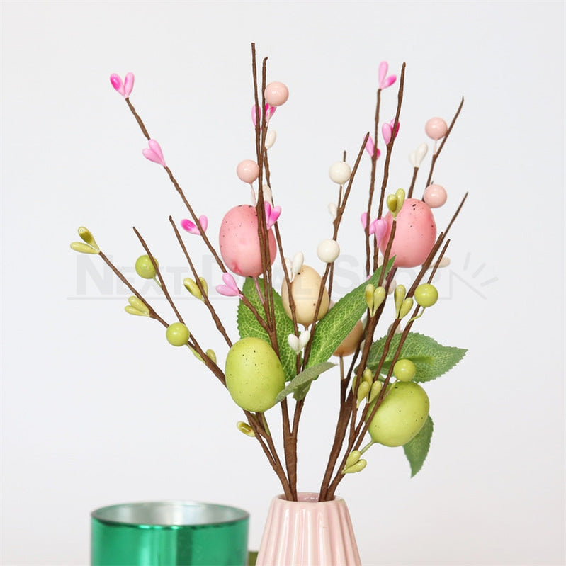 3 Pcs - Easter Egg & Berry Decorative Twigs-Next Deal Shop-Next Deal Shop