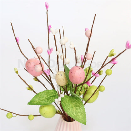 3 Pcs - Easter Egg & Berry Decorative Twigs-Next Deal Shop-Next Deal Shop