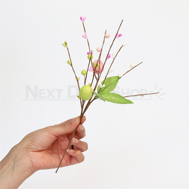 3 Pcs - Easter Egg & Berry Decorative Twigs-Next Deal Shop-Next Deal Shop