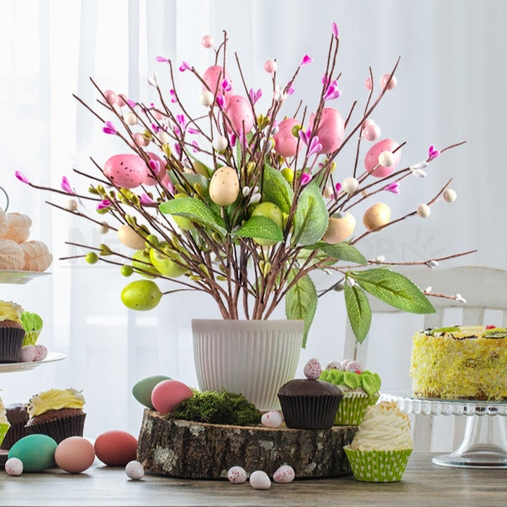 3 Pcs - Easter Egg & Berry Decorative Twigs-Next Deal Shop-Next Deal Shop