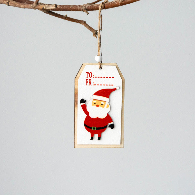 3 Pcs - Wooden Christmas Tag Hanging Ornament-Next Deal Shop-Next Deal Shop