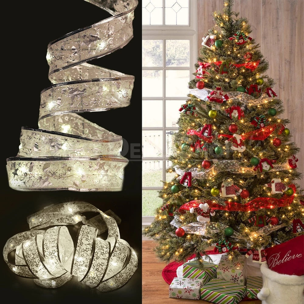 32ft LED Light Up Christmas Ribbon-Next Deal Shop-Next Deal Shop