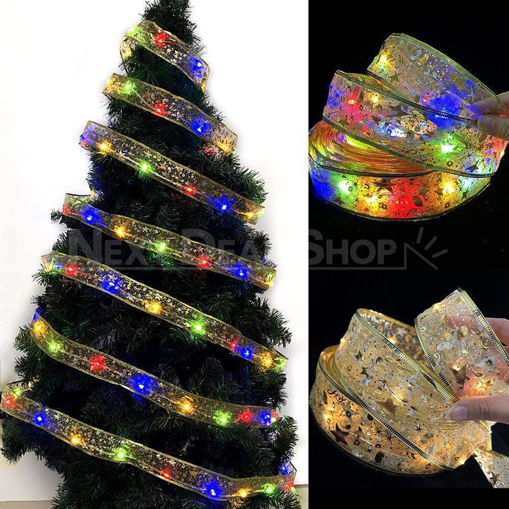 32ft LED Light Up Christmas Ribbon-Next Deal Shop-Next Deal Shop