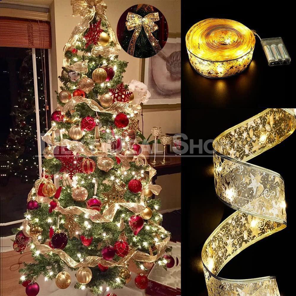 32ft LED Light Up Christmas Ribbon-Next Deal Shop-Next Deal Shop