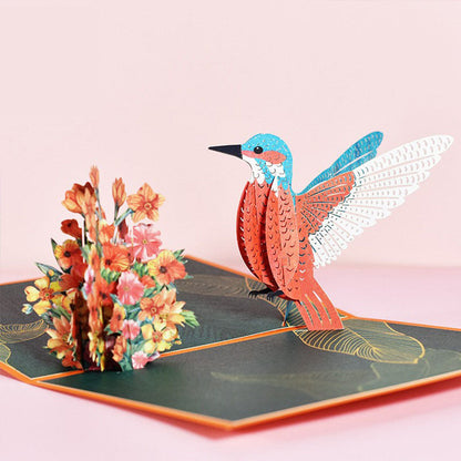 3D Hummingbird Pop Up Card-Next Deal Shop-Next Deal Shop