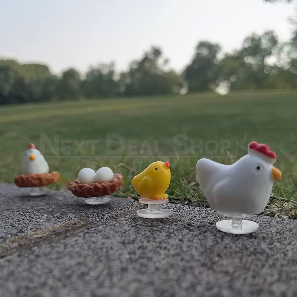 4 Pcs - Chicken Family Shoe Charms Set-Next Deal Shop-Next Deal Shop