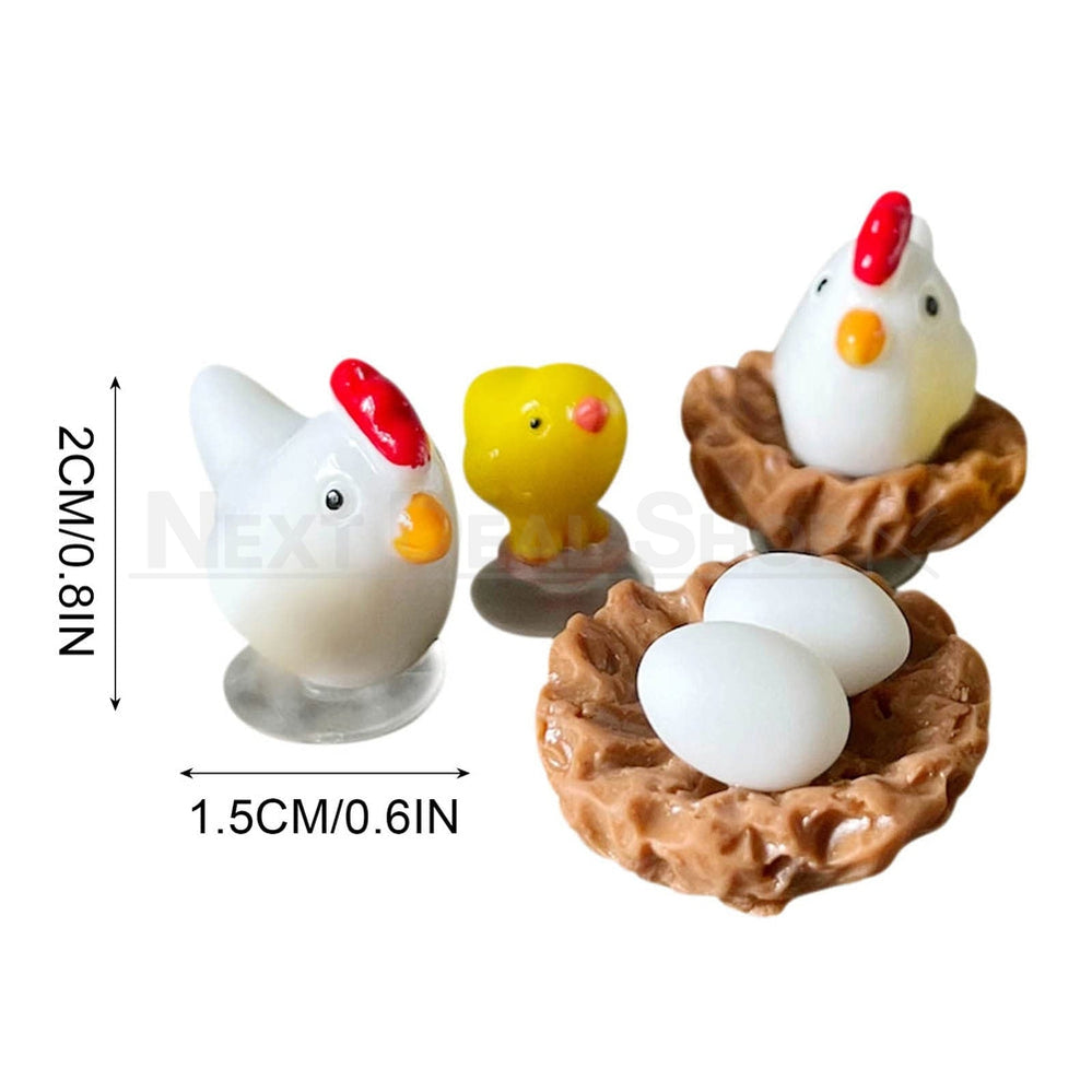 4 Pcs - Chicken Family Shoe Charms Set-Next Deal Shop-Next Deal Shop