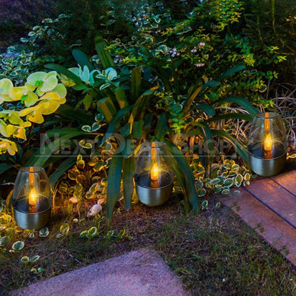 4 Pcs - Solar Powered Stainless Steel LED Candle Light-Next Deal Shop-Next Deal Shop