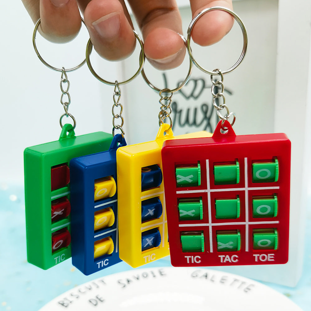 4 Pcs - Tic Tac Toe Keyring-Next Deal Shop-Next Deal Shop