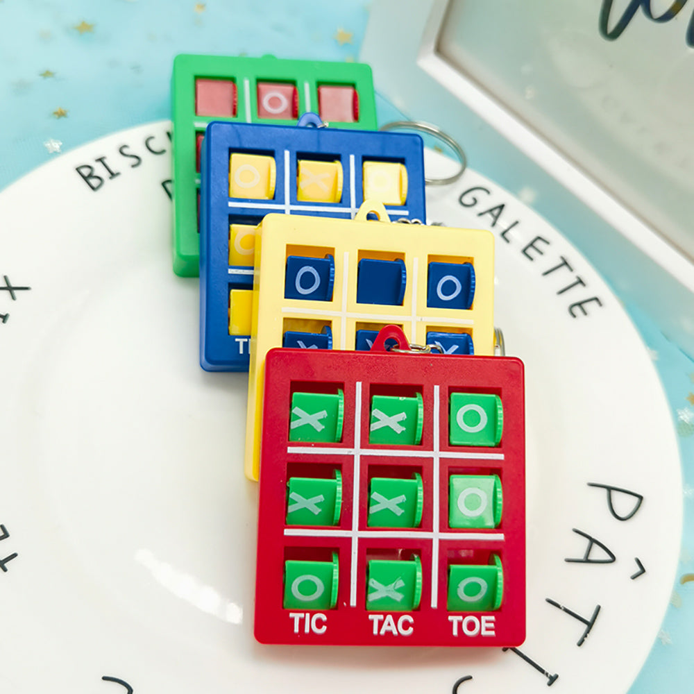 4 Pcs - Tic Tac Toe Keyring-Next Deal Shop-Next Deal Shop