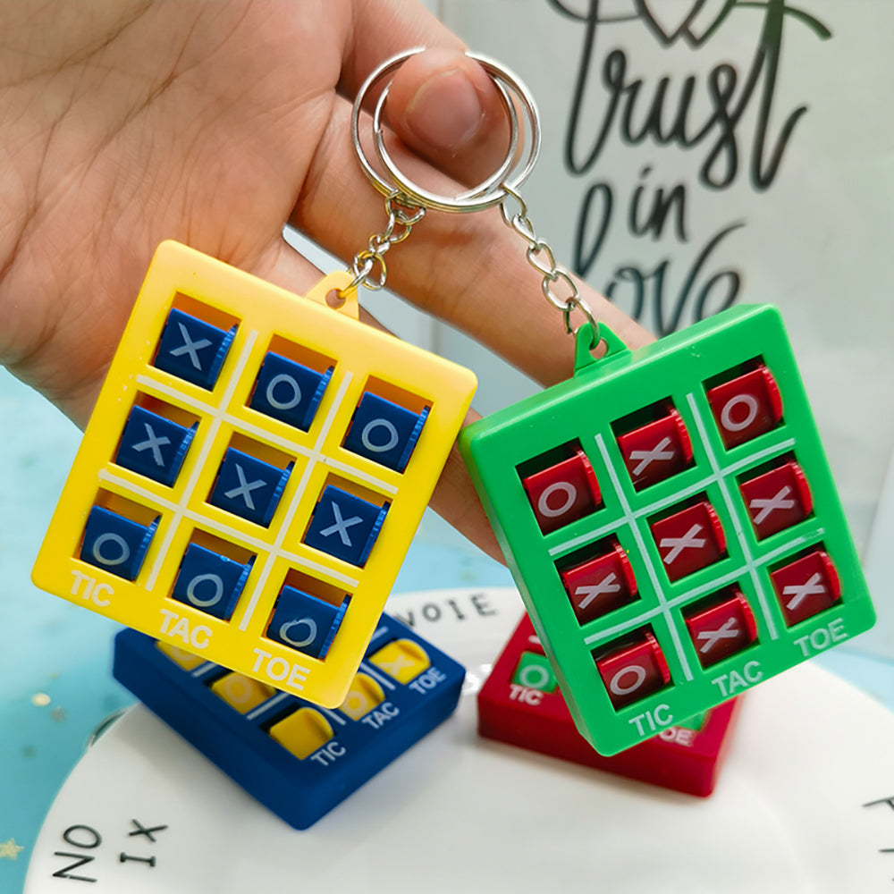 4 Pcs - Tic Tac Toe Keyring-Next Deal Shop-Next Deal Shop