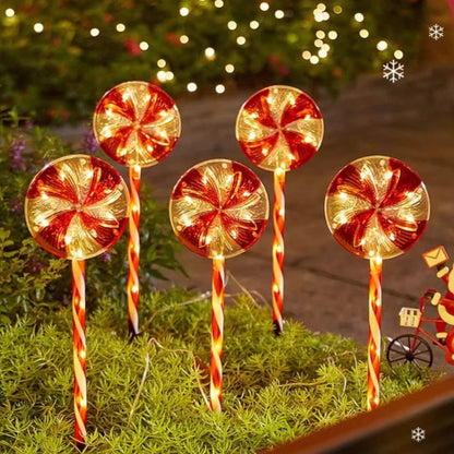 5-in-1 Solar Powered Christmas Outdoor Stake Light-Next Deal Shop-Next Deal Shop