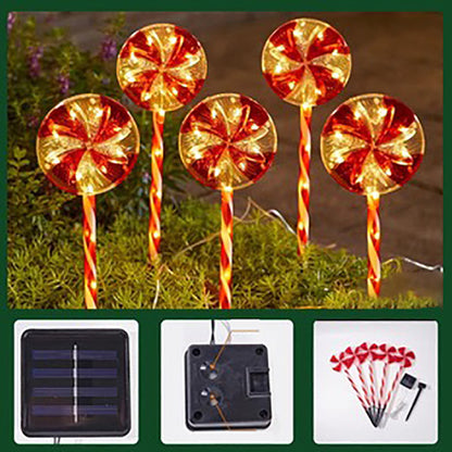 5-in-1 Solar Powered Christmas Outdoor Stake Light-Next Deal Shop-Lollipop-Next Deal Shop