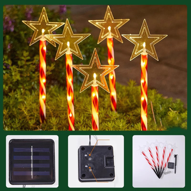 5-in-1 Solar Powered Christmas Outdoor Stake Light-Next Deal Shop-Star-Next Deal Shop