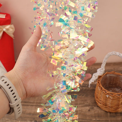 5.9 ft Sparkling Christmas Iridescent Tinsel Garland-Next Deal Shop-Next Deal Shop