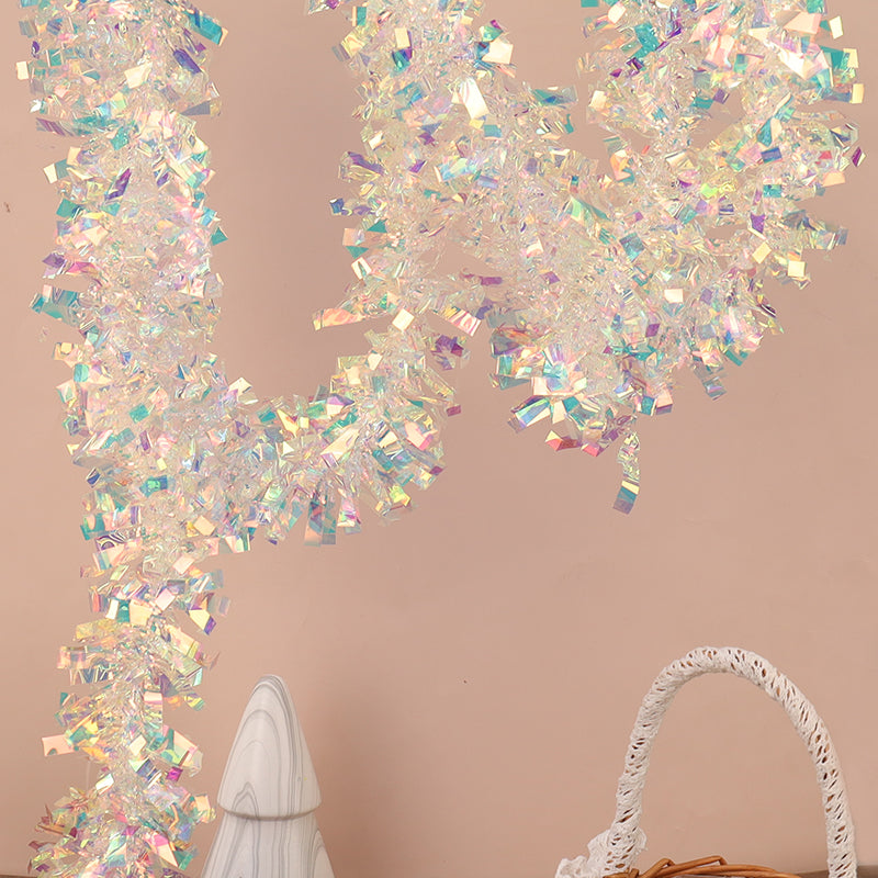 5.9 ft Sparkling Christmas Iridescent Tinsel Garland-Next Deal Shop-Next Deal Shop