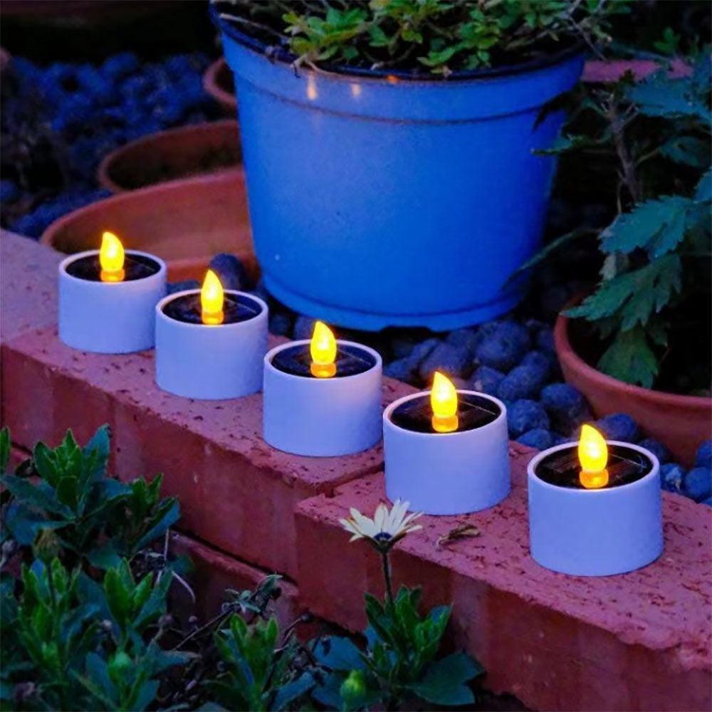 6 Pcs - Solar Powered LED Candle Light-Next Deal Shop-Next Deal Shop