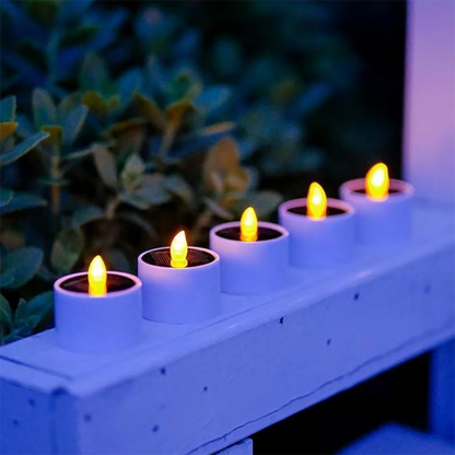 6 Pcs - Solar Powered LED Candle Light-Next Deal Shop-Next Deal Shop