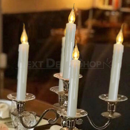 6 Pcs - Warm White Flameless LED Flickering Candle-Next Deal Shop-Next Deal Shop