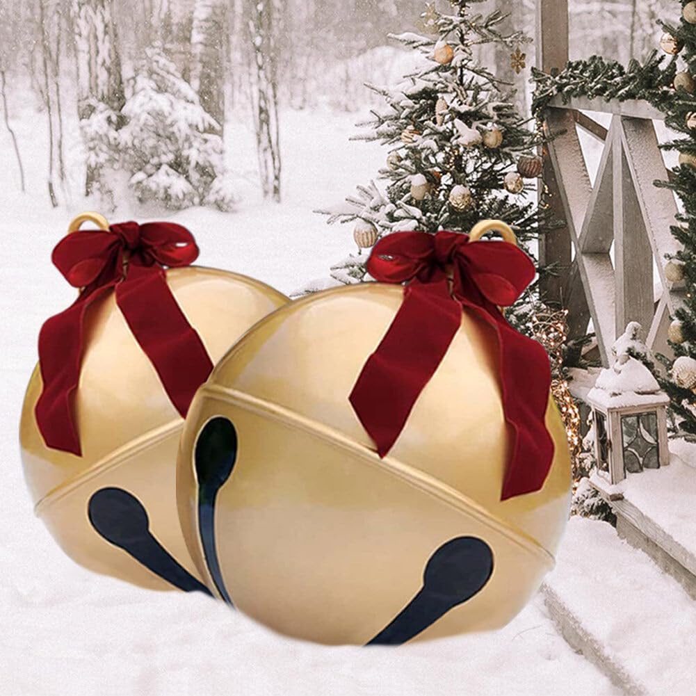 24 inch Inflatable Christmas Jingle Bell with Bow