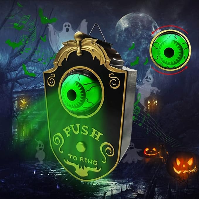 Halloween Light Up Eyeball Doorbell - Prank Your Guests!