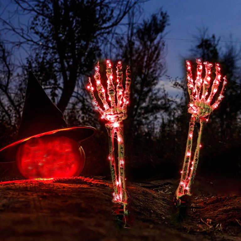 Halloween Skeleton Hand Stake Light