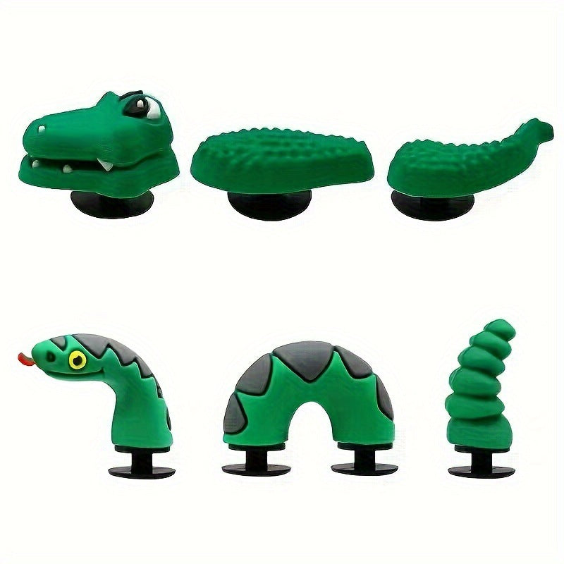 Adorable Crocodile & Snake Croc Charms Set-Next Deal Shop-Next Deal Shop