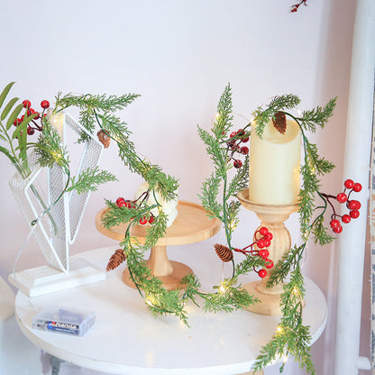 Christmas Pine Needle Garland Light-Next Deal Shop-Next Deal Shop