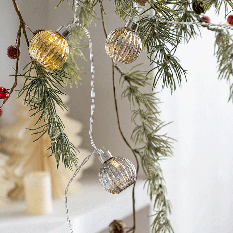 Festive Glass Ornament String Light-Next Deal Shop-Next Deal Shop