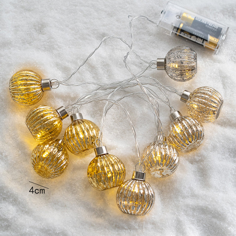 Festive Glass Ornament String Light-Next Deal Shop-Pumpkin-Next Deal Shop