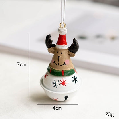 Hand Painted Christmas Bell Ornament-Next Deal Shop-Reindeer-Next Deal Shop