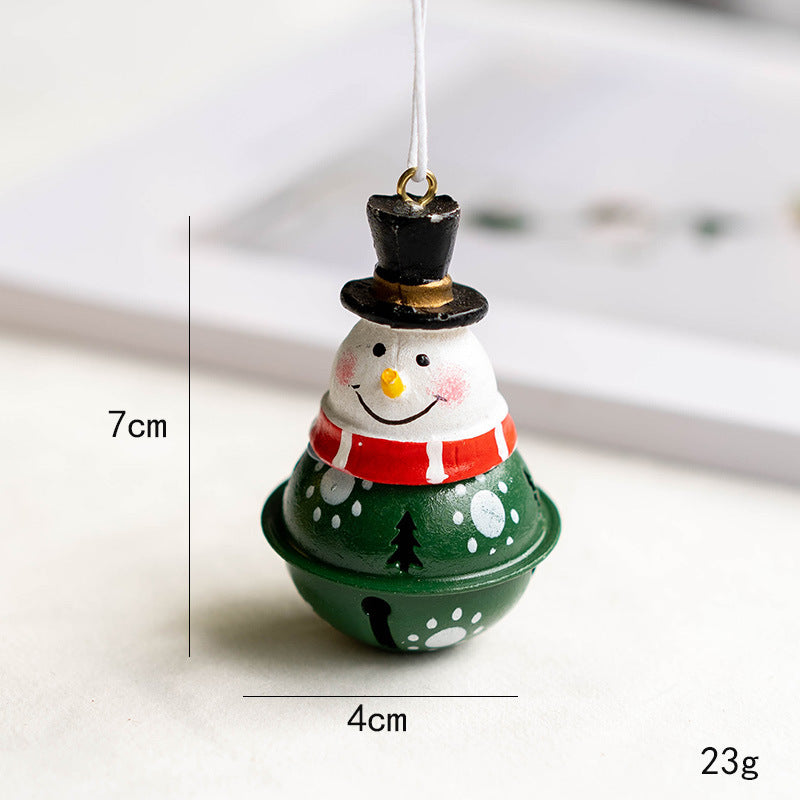 Hand Painted Christmas Bell Ornament-Next Deal Shop-Snowman-Next Deal Shop